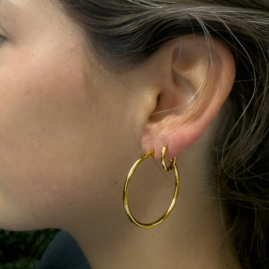 Classic Gold Hoop Earrings