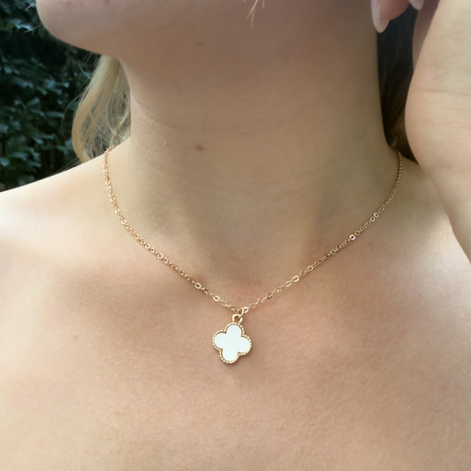 Gold Clover Statement Necklace