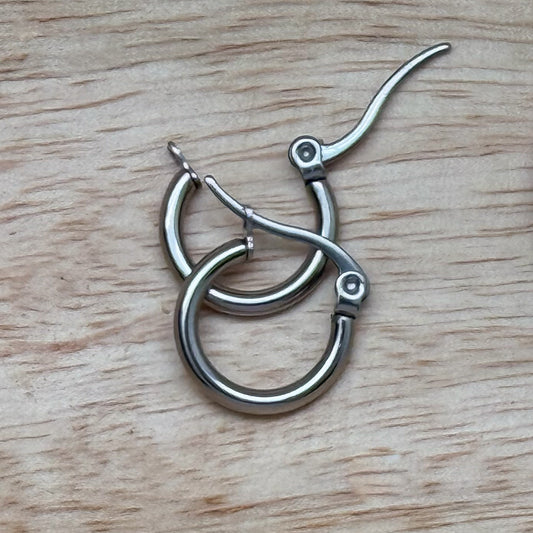 Classic Silver Hoop Earrings