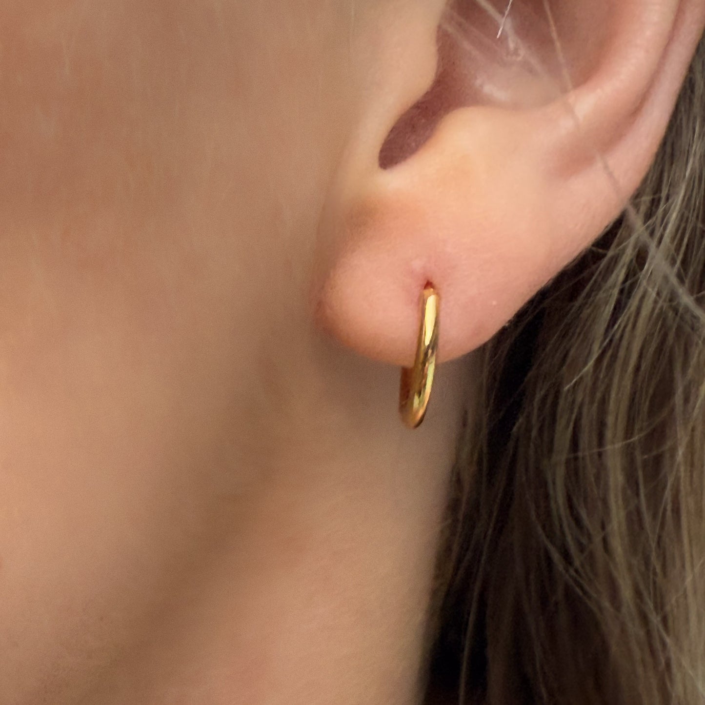 Gold Huggie Earrings – Classic Bliss