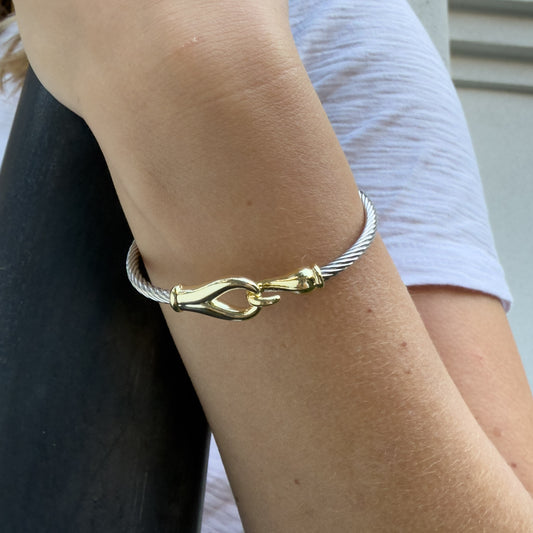 Two-Tone Rope Cuff Bracelet 2