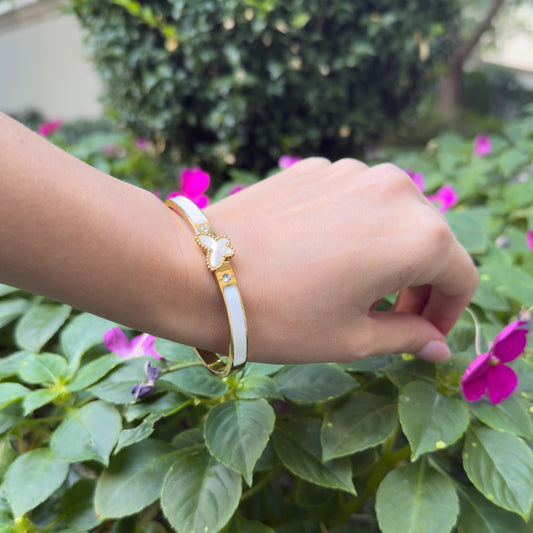 butterfly inlay bracelet