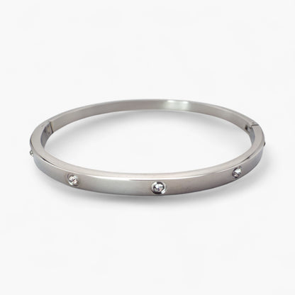 Silver Studded Bangle Bliss