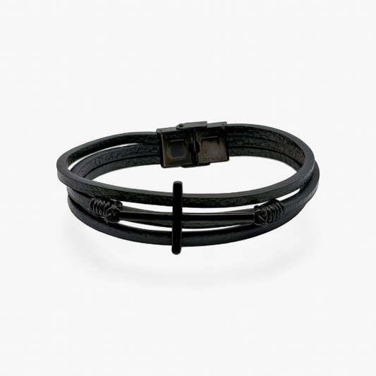 Triple Stack Leather Bracelet